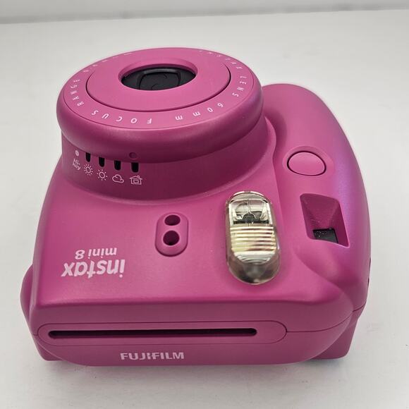FUJIFILM Instax Mini 8 PINK with Case Instant Film Photo Camera Works Tested - Picture 4 of 6